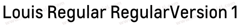 Louis Regular RegularVersion 1306字体转换